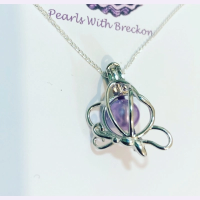 Side Butterfly Cage Pendant