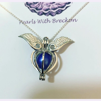 Angel Wing Ball Cage Pendant