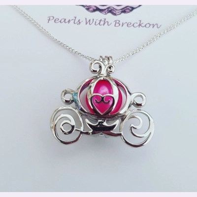 Princess Carriage Cage Pendant
