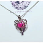 Filigree Heart Cage Pendant