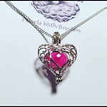 Filigree Heart Cage Pendant