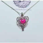 Filigree Heart Cage Pendant