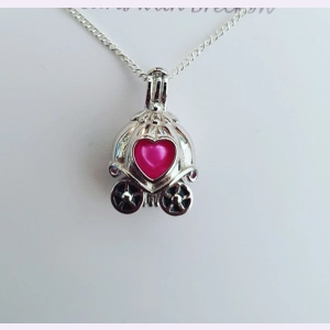 Pumpkin Carriage Cage Pendant