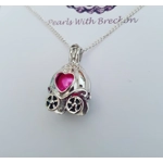 Pumpkin Carriage Cage Pendant