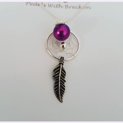 Feather Dreamcatcher Pendant