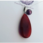 Carnelian - 15 x 30mm -Briolette Drop Pendant