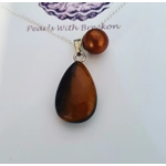 Tiger Eye - 12 x 18mm -Briolette Drop Pendant