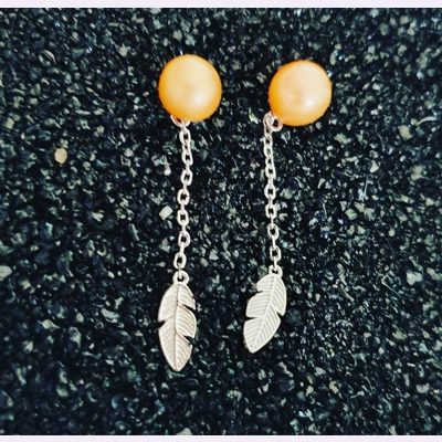 Feather Drop Earrings