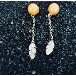 Feather Drop Earrings