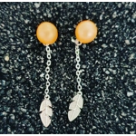 Feather Drop Earrings