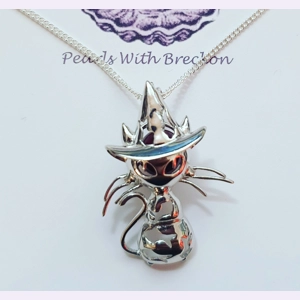Witches Cat Cage Pendant