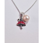 Snail's Perch Toadstool Pendant