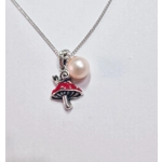 Snail's Perch Toadstool Pendant