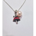 Snail's Perch Toadstool Pendant