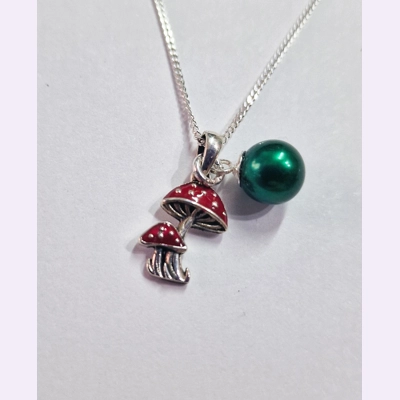 Witch's Cap Toadstool Pendant