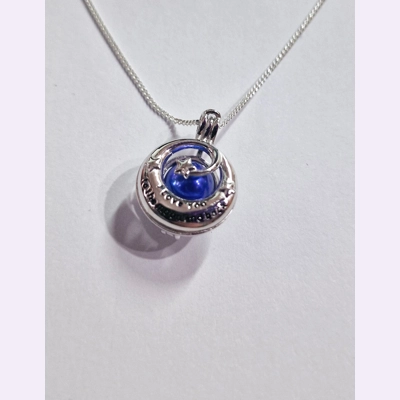 Moon And Back Cage Pendant