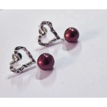 Hammered Heart Earrings