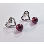 Hammered Heart Earrings