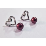 Hammered Heart Earrings