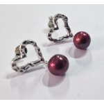 Hammered Heart Earrings