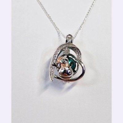 Snowman's Dream Cage Pendant