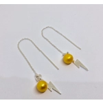Thread Through Lightening Bolt Earrings