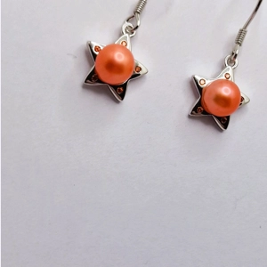 Spotted Star Earrings