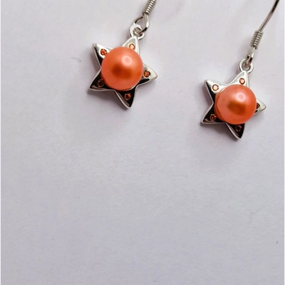 Spotted Star Earrings