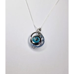 Blue Wave Cage Pendant