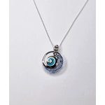 Blue Wave Cage Pendant