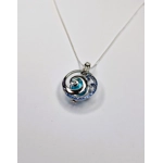 Blue Wave Cage Pendant