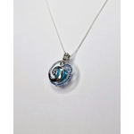 Blue Wave Cage Pendant