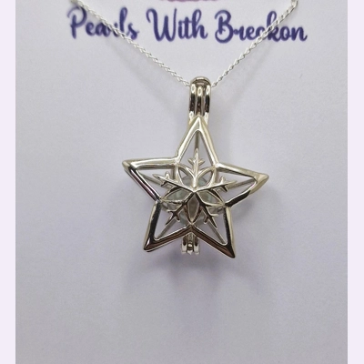 Snowflake Star Cage Pendant