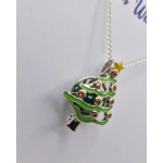 Green Christmas Tree Cage Pendant