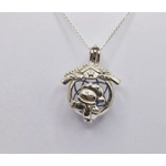 Snowman's Hut Cage Pendant