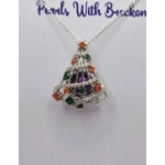Decorated Christmas Cage Pendant