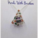 Decorated Christmas Cage Pendant