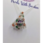 Decorated Christmas Cage Pendant