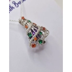 Decorated Christmas Cage Pendant