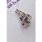 Decorated Christmas Cage Pendant