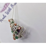 Decorated Christmas Cage Pendant