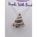 Decorated Christmas Cage Pendant