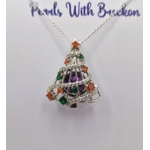 Decorated Christmas Cage Pendant