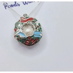 Wreath Of Christmas Cage Pendant