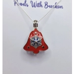 Red Bell Snowflake Cage Pendant