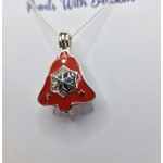 Red Bell Snowflake Cage Pendant