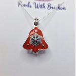 Red Bell Snowflake Cage Pendant