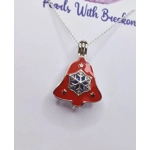Red Bell Snowflake Cage Pendant