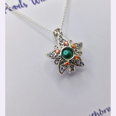 Poinsettia Cage Pendant