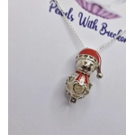 Snowman's Party Cage Pendant